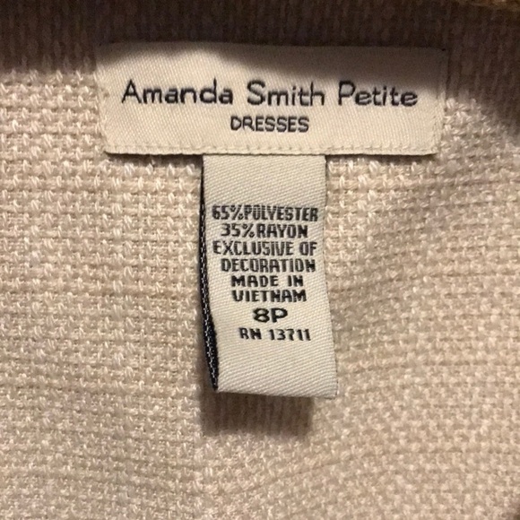 Amanda Smith Petite textured blazer3/4 sleeve 8P - Picture 8 of 9